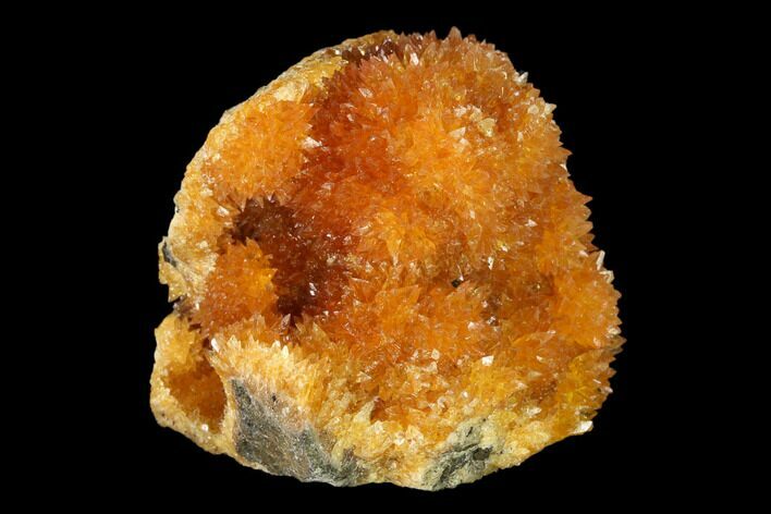 Intense Orange Calcite Crystal Cluster - Poland #148341